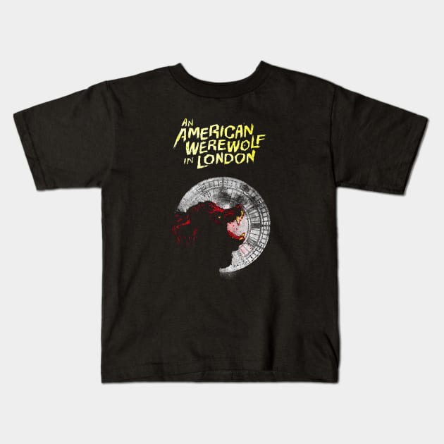 American Werewolf in London Werewolf Kids T-Shirt by WikiDikoShop